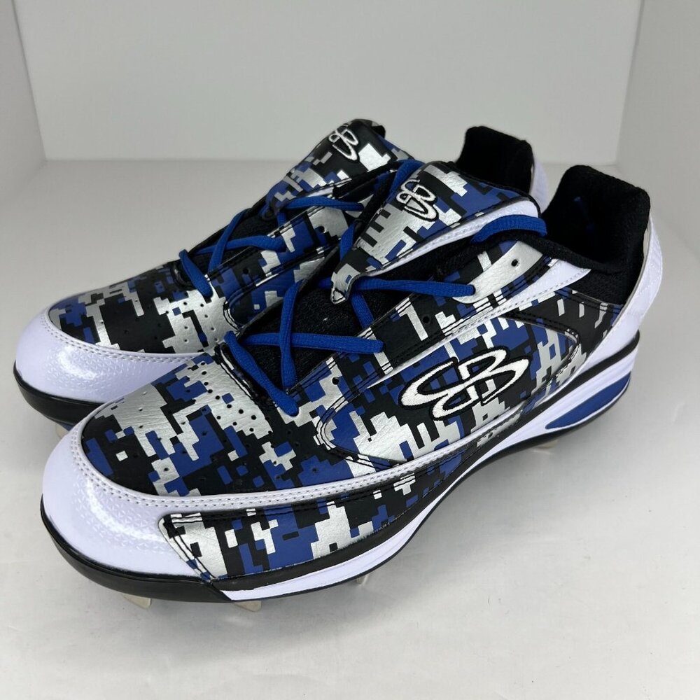 Boombah Mens BM15051-8 Blue Camo Viceroy Metal Highlighter Size 11.5 Cleats